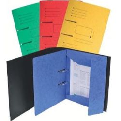 Chemise Elastiques 3 rabats perforés classeur A4 - Carte lustrée ASS