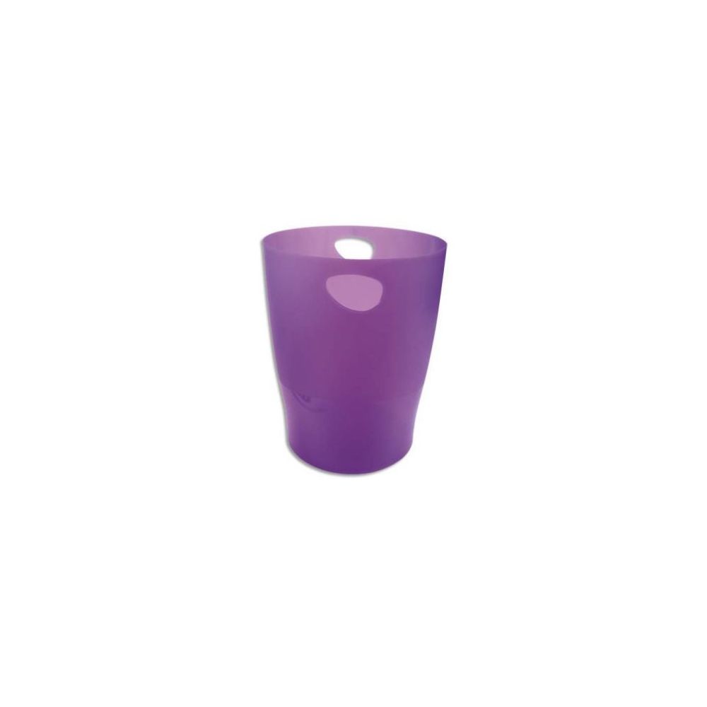 Corbeille papier en plastique plein MULTIFORM 15 L - VIOLET TRANS.