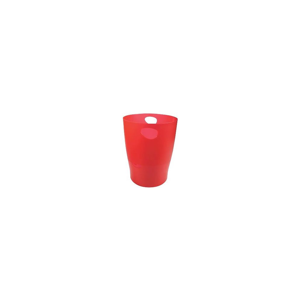 Corbeille papier en plastique plein MULTIFORM 15 L - ROUGE