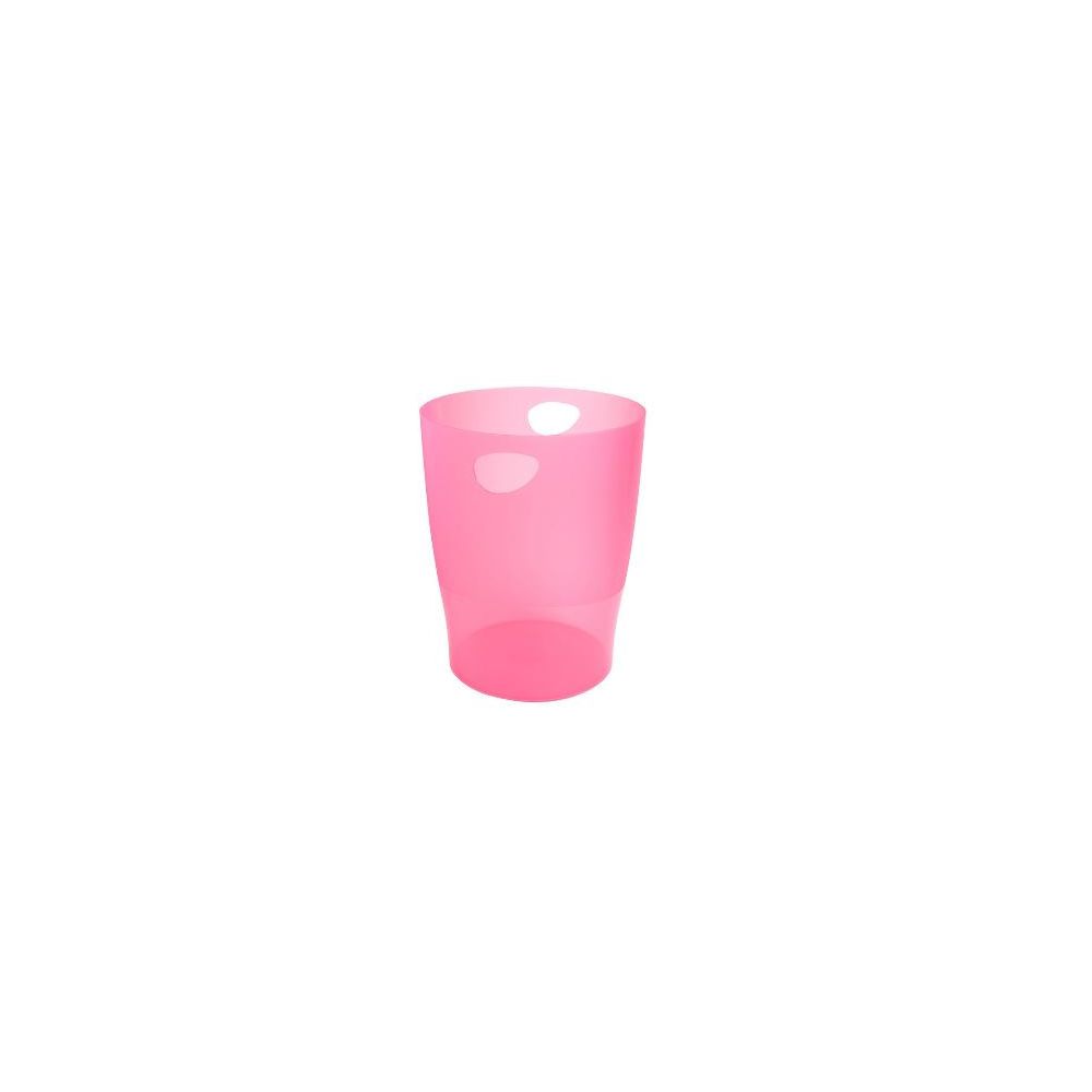 Corbeille papier en plastique plein MULTIFORM 15 L - FRAMBOISE