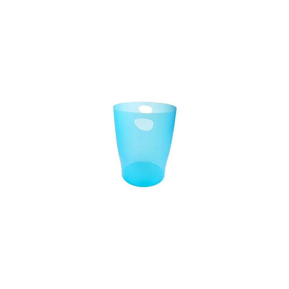 Corbeille papier en plastique plein MULTIFORM 15 L - TURQUOISE