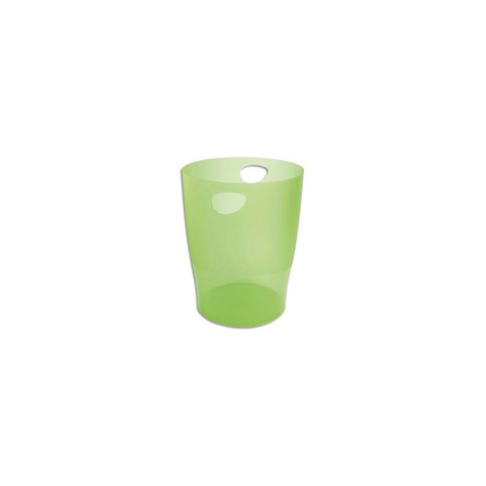 Corbeille papier en plastique plein MULTIFORM 15 L - VERT POMME