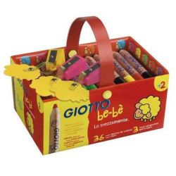 Crayon Couleur GIOTTO Bébé maxi - Classpack 36 crayons + 3 Taille-C