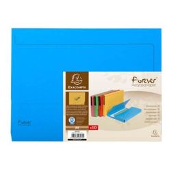 Chemise a poche VIP 290gr Souf.3cm 24 x 32cm Recyclée BLEU (par 10)