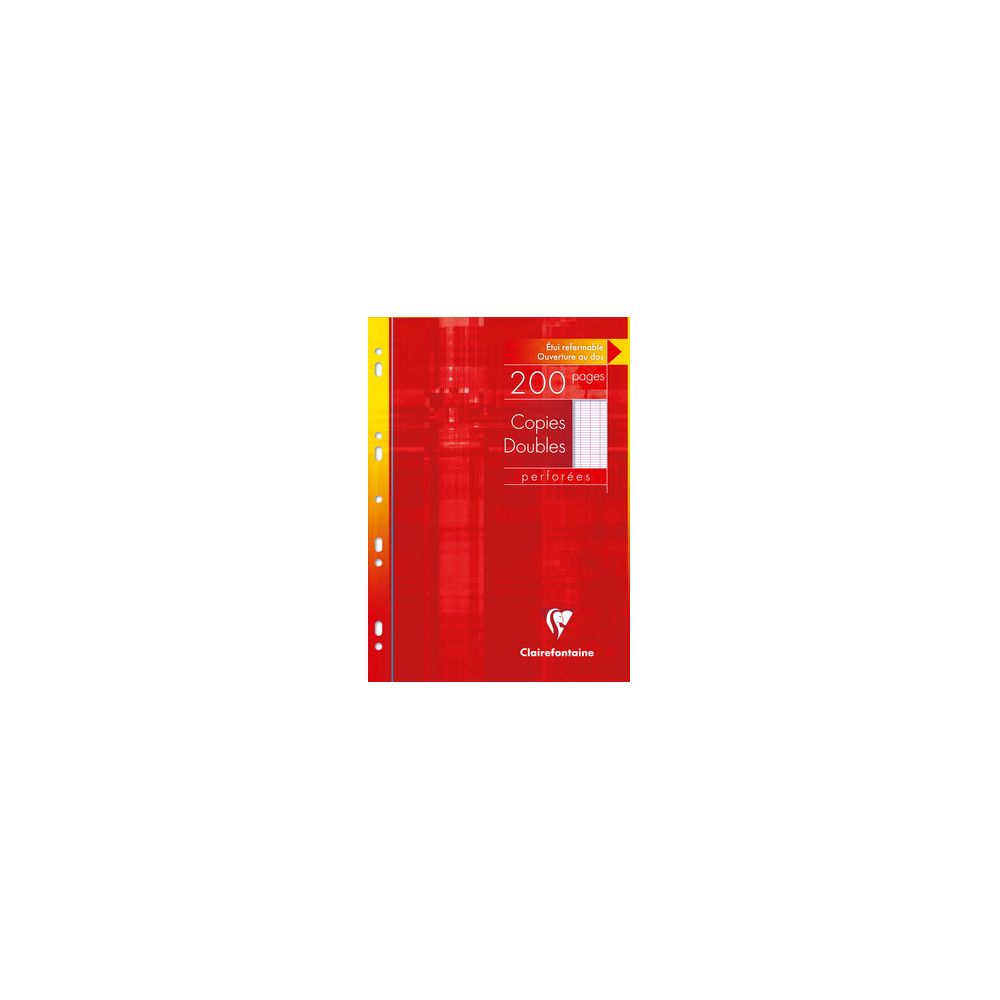 Copies Doubles 90gr A4 Séyès Perf. 200 pages  CLAIREFONTAINE