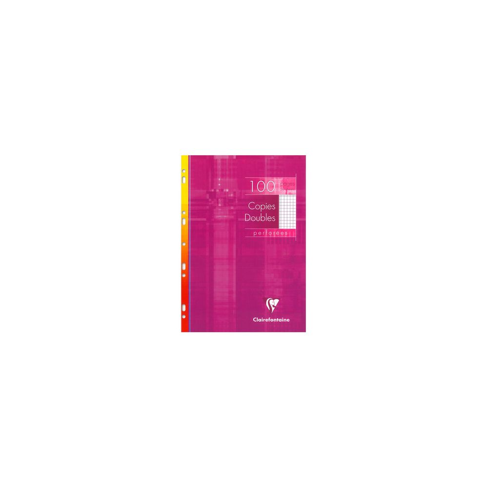 Copies Doubles 90gr A4 5 x 5 Perf. 100 pages  CLAIREFONTAINE