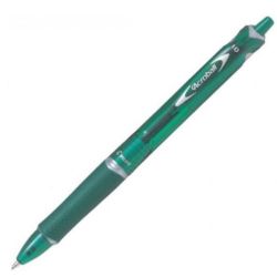 Stylo Bille PILOT Acroball - 1mm - Rétractable - VERT