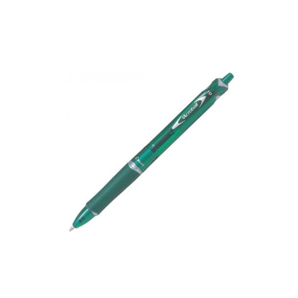 Stylo Bille PILOT Acroball - 1mm - Rétractable - VERT