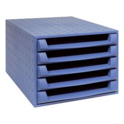 Module classement 5 tiroirs A4 EXACOMPTA Forever 100% recyclé BLEU