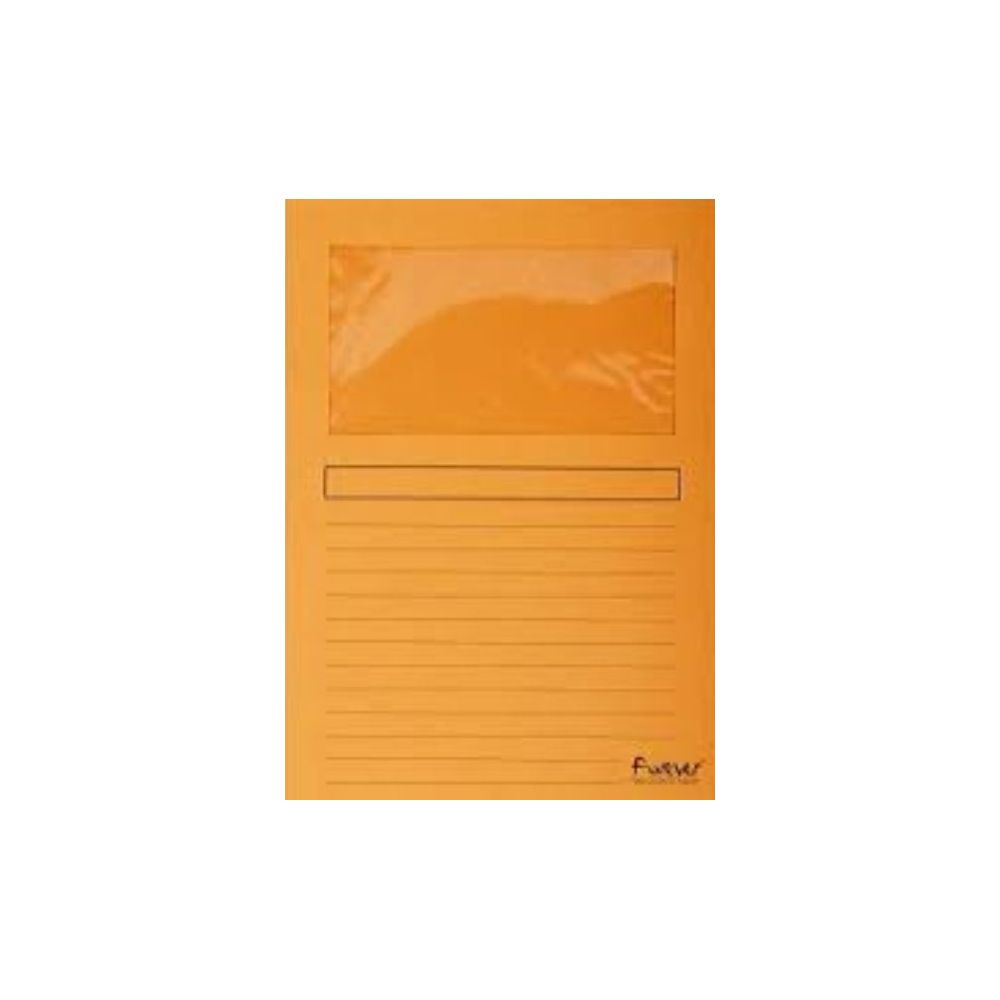 Chemise Coin à Fenêtre EXACOMPTA Recyclées - A4 - ORANGE (Pqt de 100)