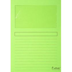 Chemise Coin à Fenêtre EXACOMPTA Recyclées - A4 - VERT (Pqt de 100)
