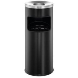 Cendrier corbeille DURABLE - 17 litres - 63 cm x 25 cm - NOIR