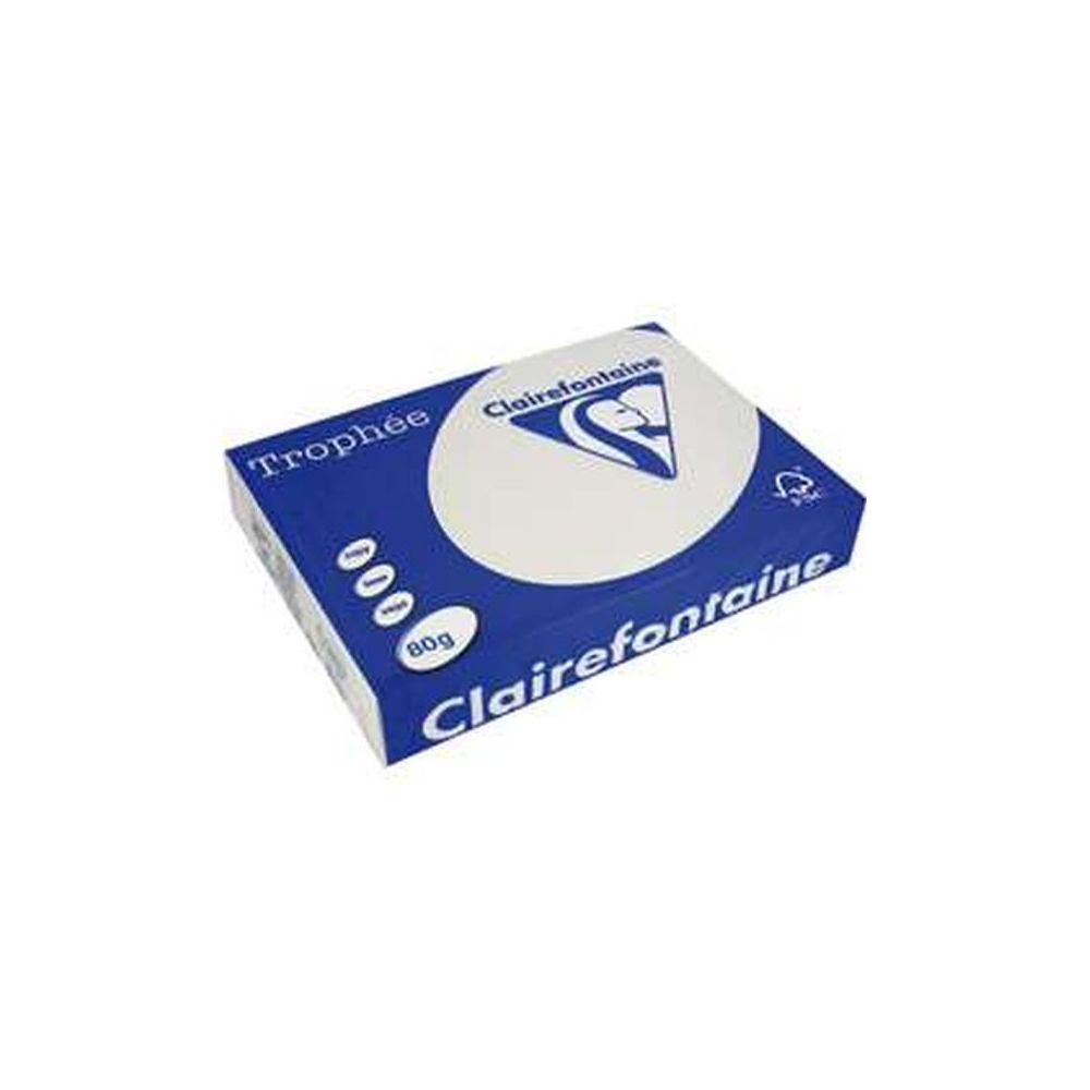 Rame A4 -  80g - Gris Acier - CLAIREFONTAINE (500 f.) - Ref:1993