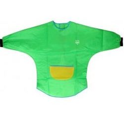 Tablier à peinture - Poignets plastiques Ferm. velcro VERT 4/7 ans 