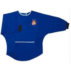 Tablier à peinture - Poignets plastiques Ferm. velcro BLEU 6/8 ans 