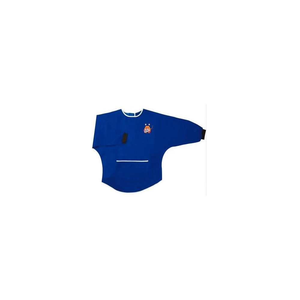 Tablier à peinture - Poignets plastiques Ferm. velcro BLEU 6/8 ans 