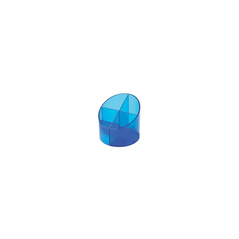 Multipot Néon HELIT - Diam 11cm - 4 Compartiments - BLEU