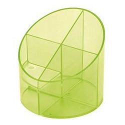 Multipot Néon HELIT - Diam 11cm - 4 Compartiments - VERT