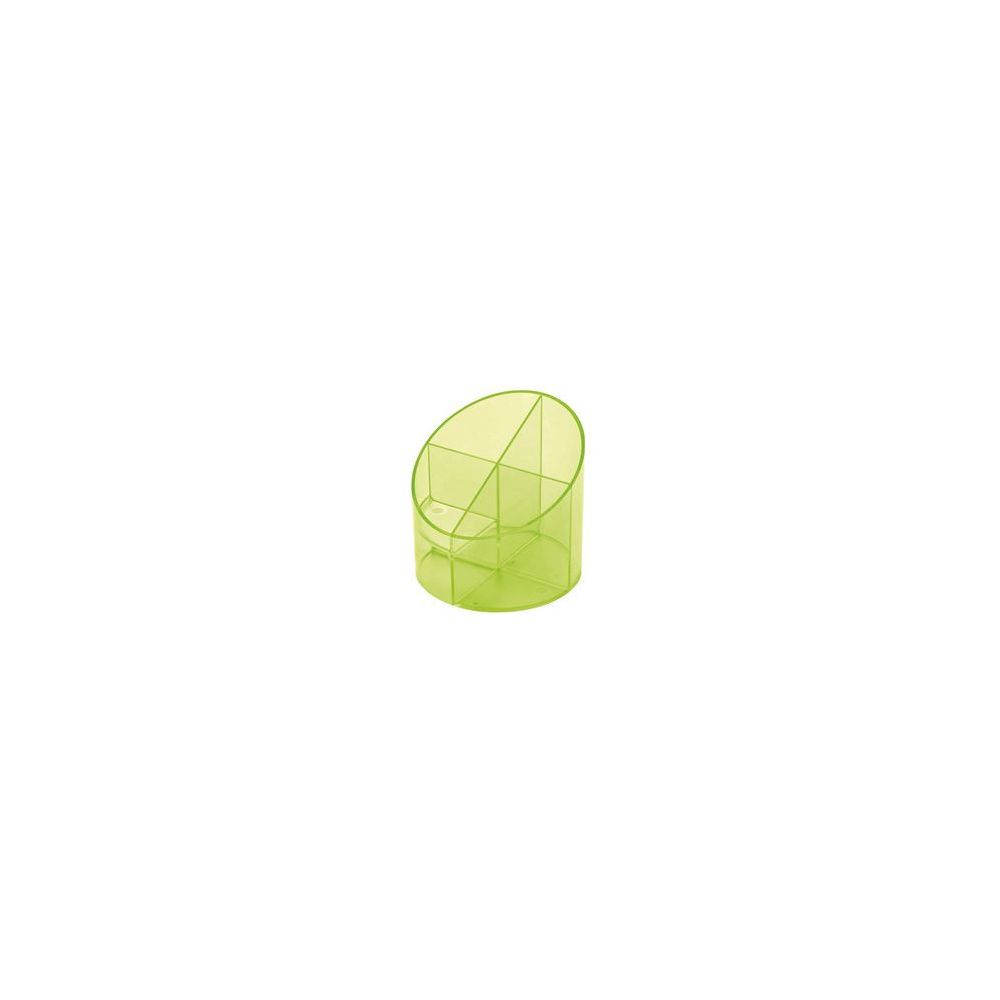 Multipot Néon HELIT - Diam 11cm - 4 Compartiments - VERT