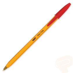 Stylo Bille BIC ORANGE - Pointe Fine 0.7mm - Trait : 0.35mm - ROUGE