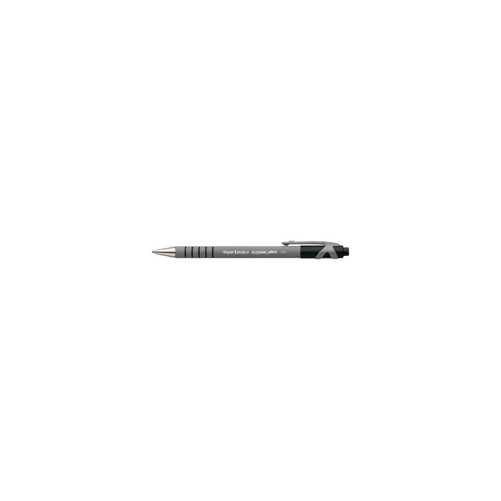 Stylo Bille PAPERMATE FLEXGRIP ULTRA - Trait : 1mm - NOIR**