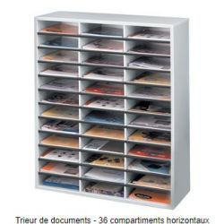 Trieur de document FELLOWES 36 compart. L73xP30xH88 - Mélaminé