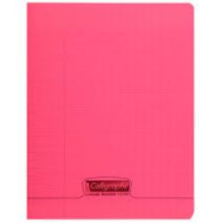 Cahier 17x22cm Séyès 48 p Piqûre 90g Polypro ROUGE  CLAIREFONTAINE