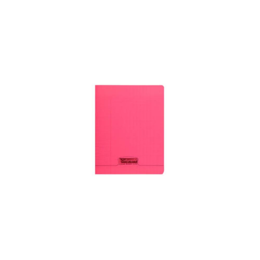 Cahier 17x22cm Séyès 48 p Piqûre 90g Polypro ROUGE  CLAIREFONTAINE