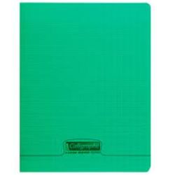 Cahier 17x22cm Séyès 48 p Piqûre 90g Polypro VERT  CLAIREFONTAINE