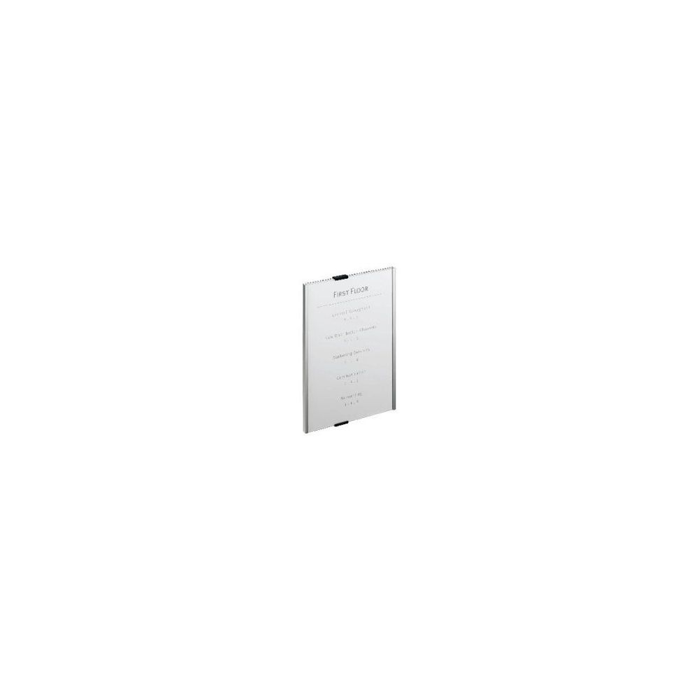 Plaque mural DURABLE pour A4 - Alu rigide (avec vis et Dble face)