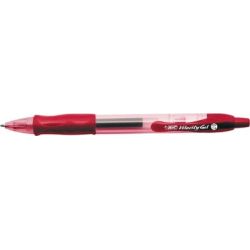 Stylo Gel BIC VELOCITY - Pointe 1 mm - ROUGE (unité) - 529159