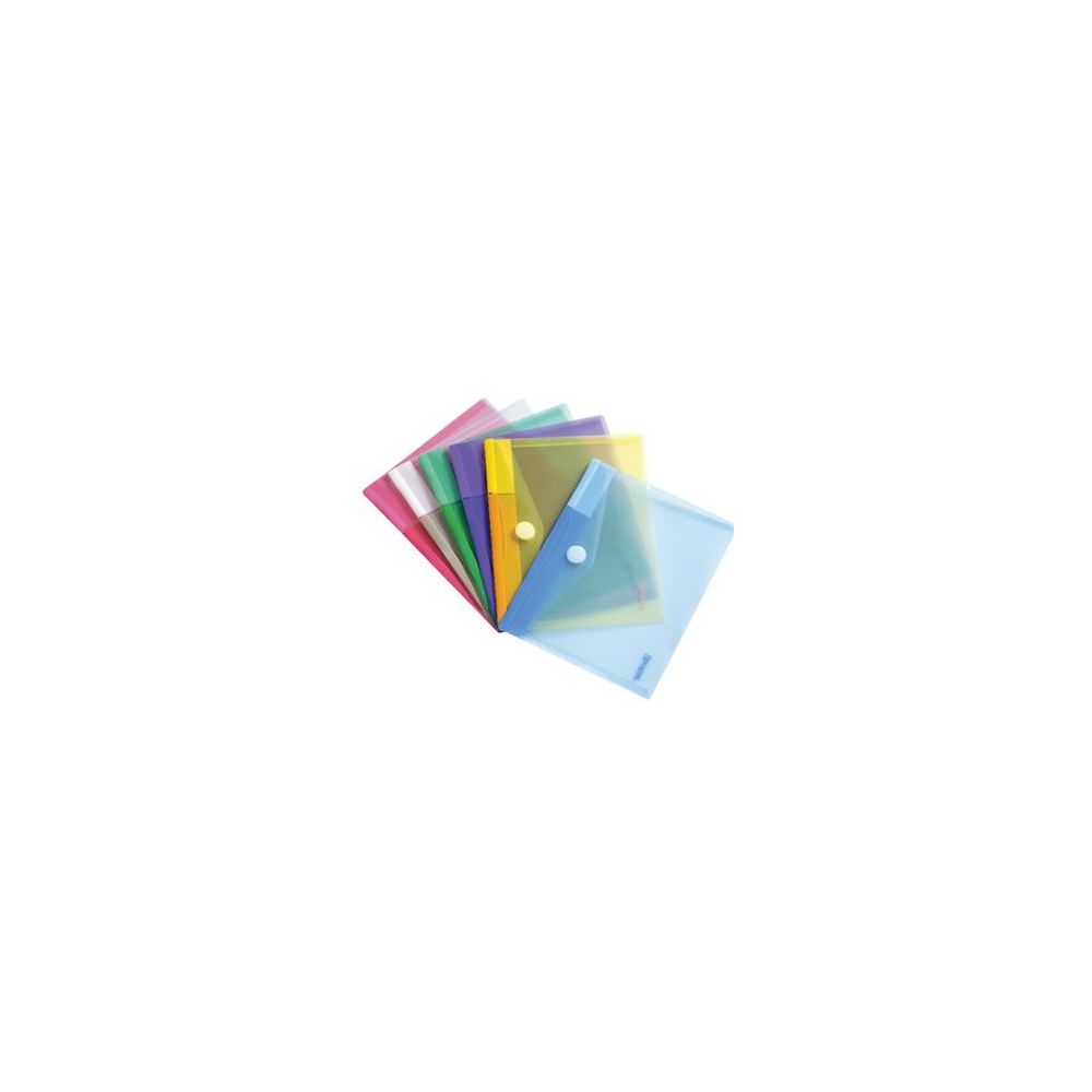 Pochette Velcro A5 - Couleurs assorties - Par 5 NSFP