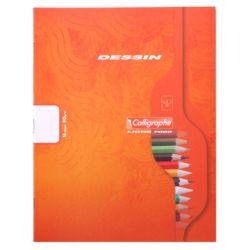 Cahier de dessin 17x22cm 16 p Piqûre 90g CLAIREFONTAINE
