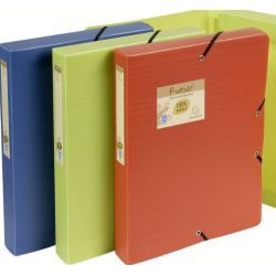 Boite classement PVC Recyclé Elast. 24x32cm 40mm EXACOMPTA  COUL A