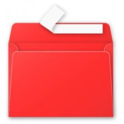 Enveloppe Pollen 114 x162mm - 120g - ROUGE CORAIL (Paquet de 20)