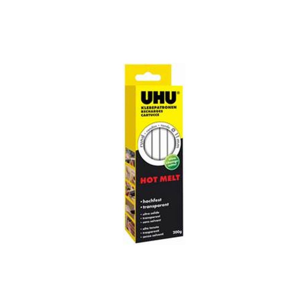 Colle en cartouche pour pistolet à colle UHU 11 x 220mm (Par 10) 11mm