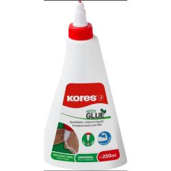 Colle blanche en flacon étaleur KORES - sans solvant - 250 g****