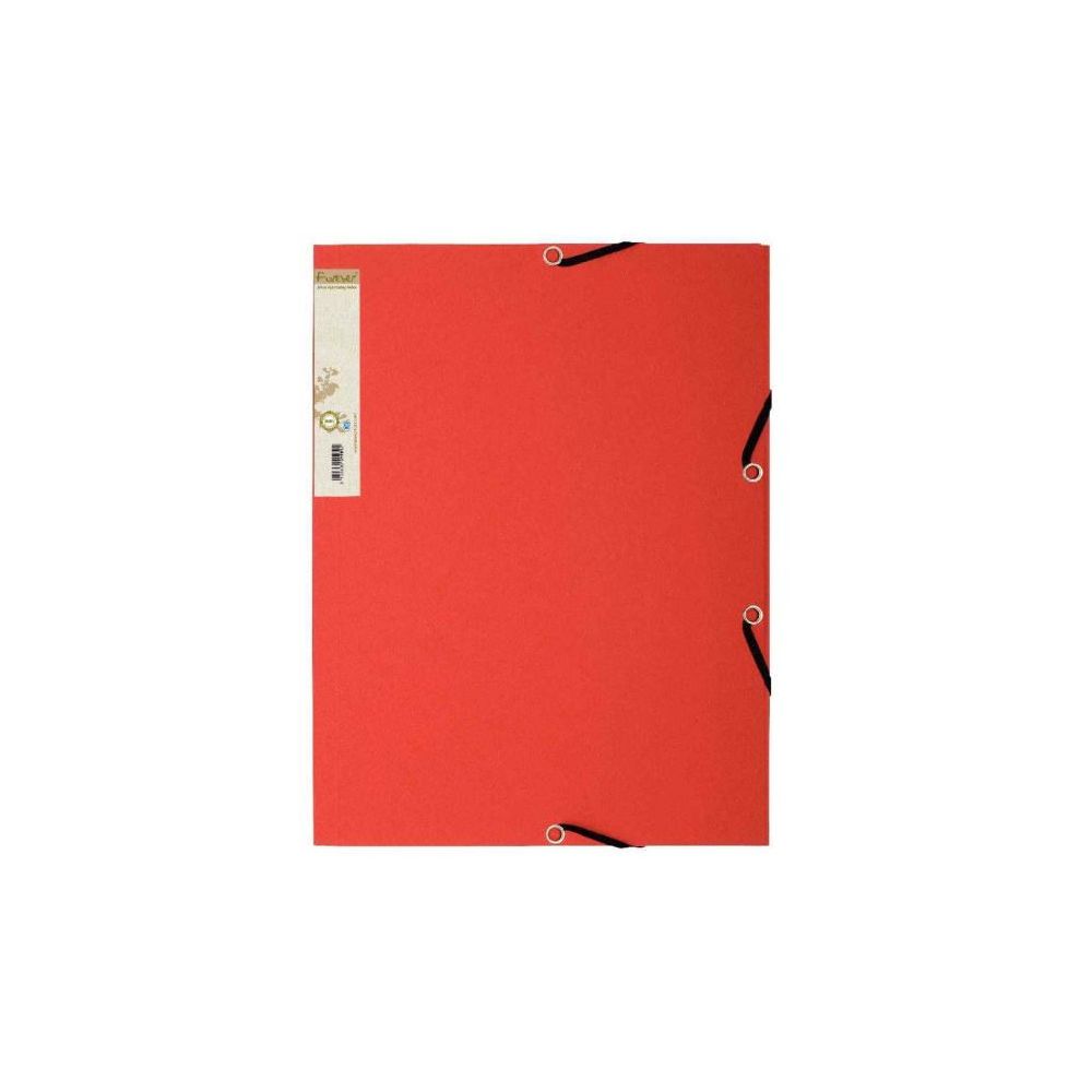 Chemise Elastiques 3 rabats A4 Papier Recyclé EXACOMPTA ROUGE