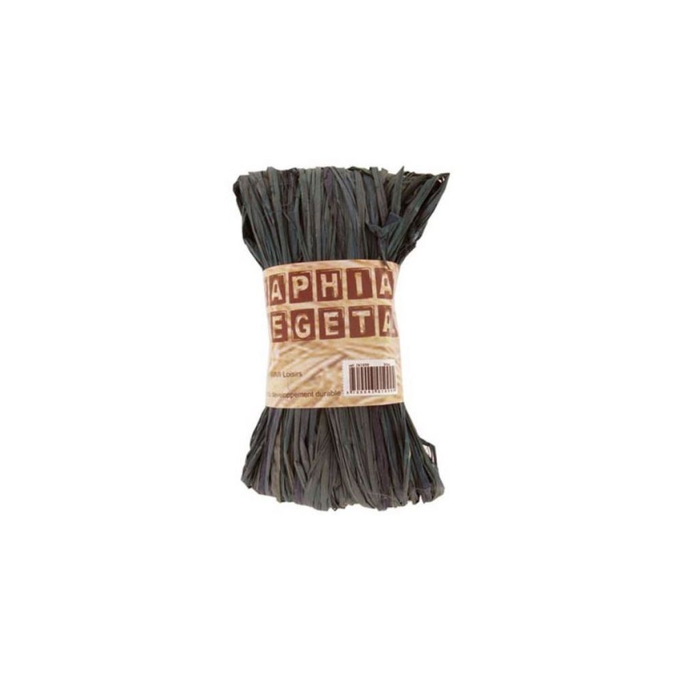 Raphia naturel - Pelote de 50g - NOIR 