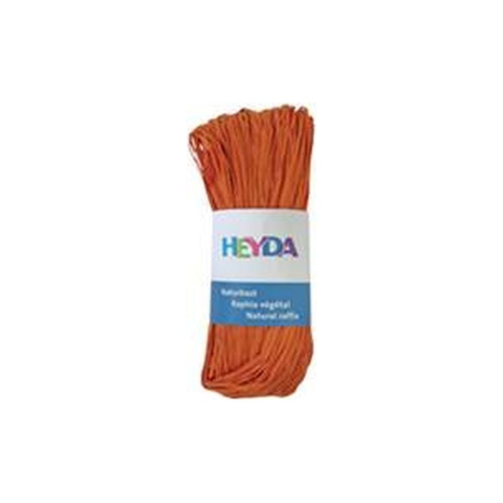 Raphia naturel - Pelote de 50g - ORANGE 