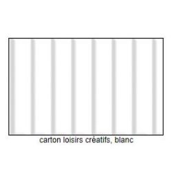 Carton Ondulé - 50 x 70cm - 260g - BLANC