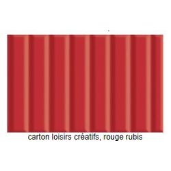 Carton Ondulé - 50 x 70cm - 260g - ROUGE
