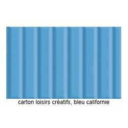 Carton Ondulé - 50 x 70cm - 260g - BLEU