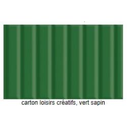 Carton Ondulé - 50 x 70cm - 260g - VERT SAPIN