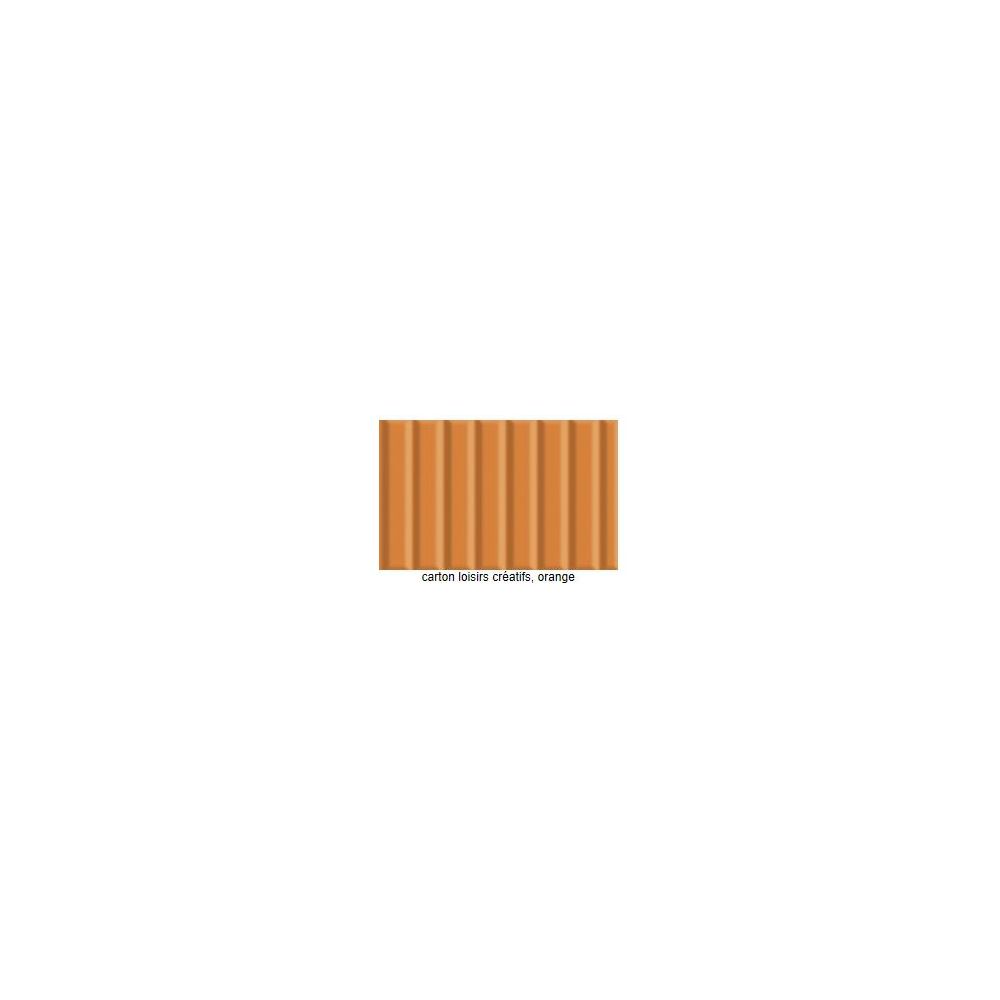 Carton Ondulé - 50 x 70cm - 260g - ORANGE