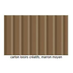 Carton Ondulé - 50 x 70cm - 260g - MARRON 