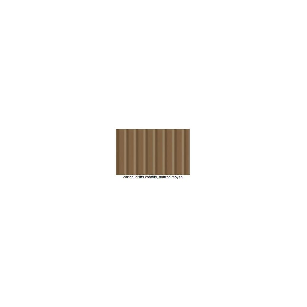 Carton Ondulé - 50 x 70cm - 260g - MARRON 