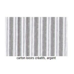 Carton Ondulé - 50 x 70cm - 260g - ARGENT