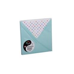 Enveloppe Pollen 140 x140mm - 120g - Vert Jade (Paquet de 10)**