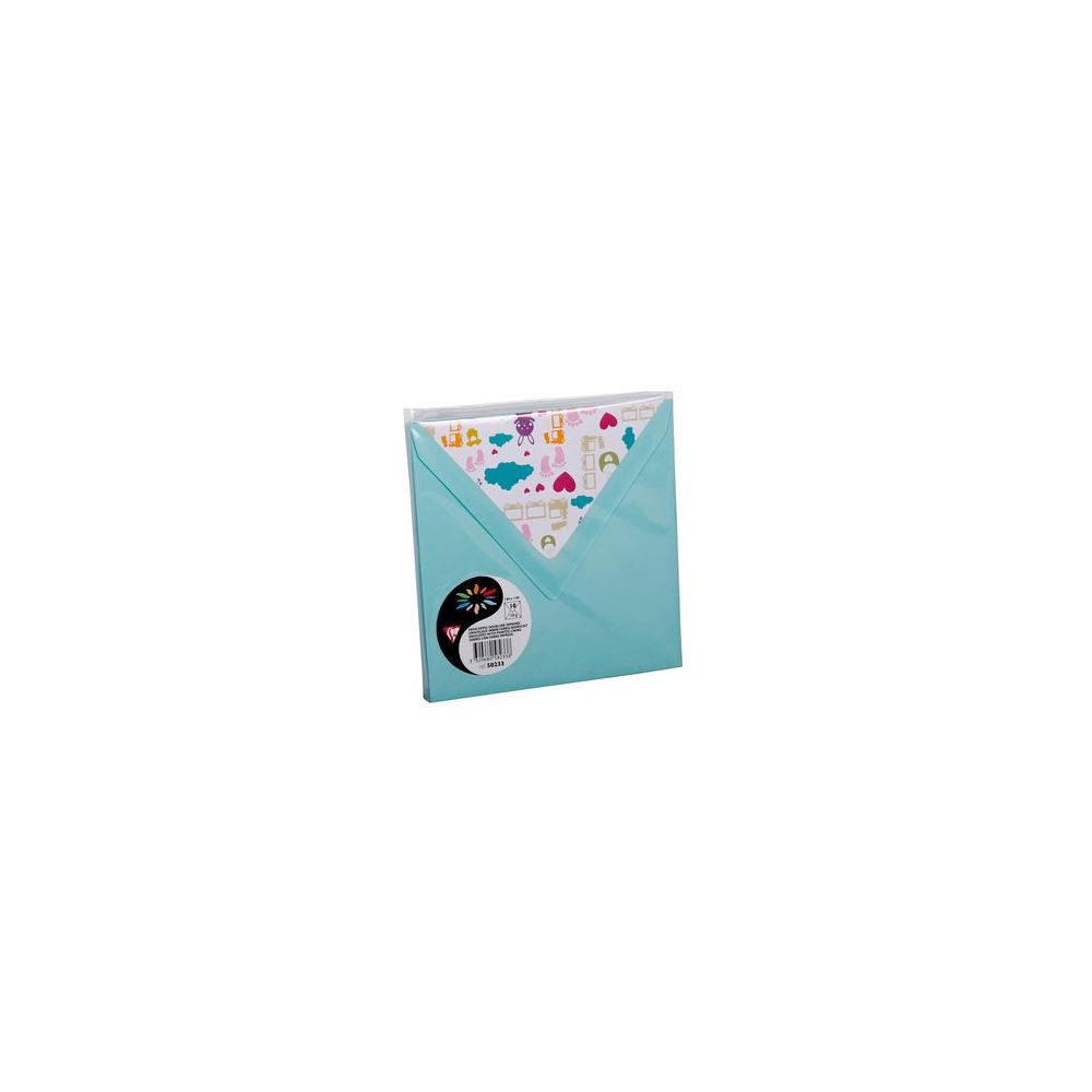 Enveloppe Pollen 140 x140mm - 120g - Vert Jade BB- (Pqt de 10)** Z